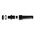 RS PRO Black Nylon Cable Gland, M12 Thread, 3mm Min, 6.5mm Max, IP68
