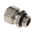 SES Sterling A1 Series Metallic Nickel Plated Brass Cable Gland, M10 Thread, 4mm Min, 6mm Max, IP68, IP69K