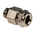 Lapp SKINDICHT Series Metallic Nickel Plated Brass Cable Gland, M8 Thread, 3.5mm Min, 5.5mm Max, IP66, IP68