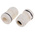 RS PRO White Nylon Cable Gland, M20 Thread, 10mm Min, 14mm Max, IP68