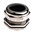 RS PRO Metallic Nickel Plated Brass Cable Gland, M50 Thread, 31mm Min, 38mm Max, IP68