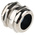 RS PRO Metallic Nickel Plated Brass Cable Gland, PG36 Thread, 22mm Min, 32mm Max, IP68