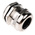 RS PRO Metallic Nickel Plated Brass Cable Gland, PG21 Thread, 13mm Min, 18mm Max, IP68
