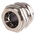 RS PRO Metallic Nickel Plated Brass Cable Gland, PG36 Thread, 22mm Min, 32mm Max, IP68