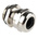 SIB SIB-TEC Series Metallic Nickel Plated Brass Cable Gland, M20 Thread, 7mm Min, 13mm Max, IP68