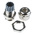 SIB SIB-TEC Series Metallic Nickel Plated Brass Cable Gland, M12 Thread, 2.5mm Min, 6.5mm Max, IP68