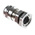 SIB SIB-TEC Series Metallic Nickel Plated Brass Cable Gland, M12 Thread, 2.5mm Min, 6.5mm Max, IP68