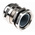 SIB SIB-TEC Series Metallic Nickel Plated Brass Cable Gland, M32 Thread, 11mm Min, 21mm Max, IP68
