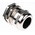 SIB SIB-TEC Series Metallic Nickel Plated Brass Cable Gland, M32 Thread, 11mm Min, 21mm Max, IP68