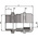 Lapp SKINTOP Series Metallic Nickel Plated Brass Cable Gland, PG36 Thread, 19mm Min, 26mm Max, IP68