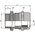 Lapp SKINTOP Series Nickel Plated Brass Cable Gland Kit, M40 Thread, 19mm Min, 28mm Max, IP68