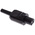 Bulgin Miniature Power Connector Cable Mount, Solder Termination, 3A, 250 V ac