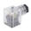 RS PRO 2P+E DIN 43650 A, Female Solenoid Connector with Indicator Light, 12 V dc Voltage