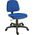 RS PRO Fabric Typist Chair 150kg Weight Capacity Blue