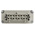 Epic Contact Heavy Duty Power Connector Module, 16A, Female, H-BE Series, 16 Contacts