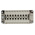 Epic Contact Heavy Duty Power Connector Module, 16A, Female, H-BE Series, 16 Contacts