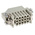 HARTING Heavy Duty Power Connector Insert, 10A, Male, Han D Series, 15 Contacts