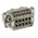 HARTING Heavy Duty Power Connector Insert, 16A, Male, Han E Series, 10 Contacts