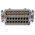 HARTING Heavy Duty Power Connector Insert, 16A, Male, Han E Series, 16 Contacts