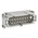 HARTING Heavy Duty Power Connector Insert, 16A, Male, Han E Series, 16 Contacts