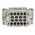 HARTING Heavy Duty Power Connector Insert, 16A, Male, Han EE Series, 18 Contacts