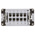 TE Connectivity Heavy Duty Power Connector Insert, 16A, Male, HE Series, 10 Contacts