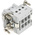 TE Connectivity Heavy Duty Power Connector Insert, 16A, Female, HE Series, 6 Contacts
