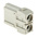 Han-Modular Series Male Module, 2 Way, 1 Row, Rated At 40A, 1 kV, Han 40A Axial