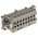Han E Series size 16 A Connector Insert, Female, 16 Way, 16A, 500 V