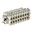 HARTING Heavy Duty Power Connector Insert, 16A, Female, Han-A Series, 16 Contacts