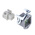 HARTING Surface Kit, 3 + PE Way, 10A, Female, Han A, 230 → 400 V