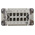 HARTING Coupler Kit, 10 Way, 16A, Female, Han E, 500 V