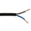 RS PRO 2 Core Power Cable, 0.75 mm², 100m, Black PVC Sheath, 2182Y, 6 A, 300 V