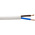 RS PRO 2 Core Power Cable, 1 mm², 100m, White, Fire Performance, 500 V