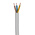 RS PRO 3 Core Power Cable, 0.75 mm², 5m, White PVC Sheath, Mains, 6 A, 300/500 V