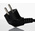 RS PRO IEC C5 Socket to CEE 7/7 Plug Power Cord, 2m