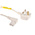 RS PRO IEC C13 Socket to Type G UK Plug Power Cord, 2m