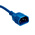 RS PRO IEC C13 Socket to IEC C14 Plug Power Cord, 2m