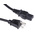 RS PRO IEC C15 Socket to Type B US Plug Plug Power Cord, 2m