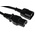 RS PRO IEC C14 Plug to IEC C15 Socket Power Cord, 1m
