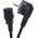 RS PRO IEC C13 Socket to CEE 7/7 Plug Power Cord, 2m