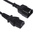 RS PRO IEC C13 Socket to IEC C14 Plug Power Cord, 1m