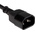 RS PRO IEC C13 Socket to IEC C14 Plug Power Cord, 3m