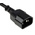RS PRO IEC C13 Socket to IEC C14 Plug Power Cord, 500mm