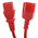 RS PRO IEC C13 Socket to IEC C14 Plug Power Cord, 2m