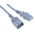 RS PRO IEC C13 Socket to IEC C14 Plug Power Cord, 2m