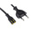 RS PRO IEC C7 Socket to Type C Europlug Plug Power Cord, 1m