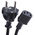 RS PRO IEC C13 Socket to CEE 7/7 Plug Power Cord, 5m