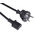 RS PRO IEC C13 Socket to CEE 7/7 Plug Power Cord, 5m