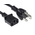 RS PRO IEC C13 Socket to Type B US Plug Plug Power Cord, 5m